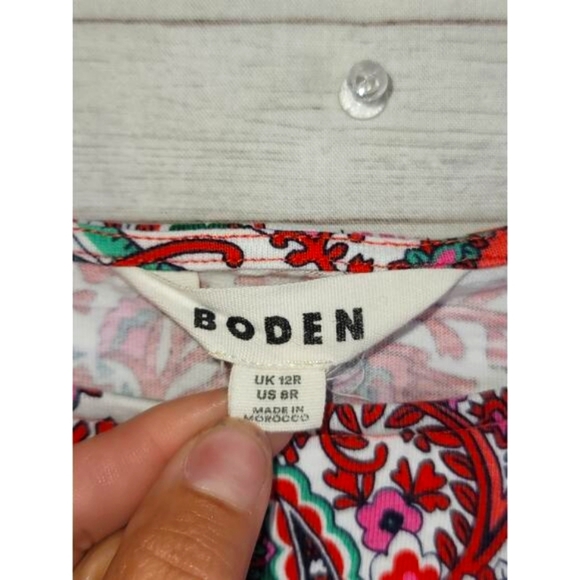 BODEN FLORRIE JERSEY FLORAL DRESS, SZ 8 - Picture 4 of 12